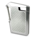 Card Case SPRING+ Shiny Silver & Silver Carbon
