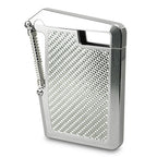 Card Case SPRING+ Shiny Silver & Silver Carbon
