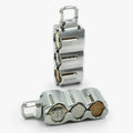 Coin Case Tank 2 triple Shiny Silver Duralumin