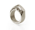 Jewelry Ring "TRUSS Ring 07" Pure Titanium