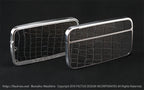 Card Case Cobble+ Shiny Silver x Black Croc