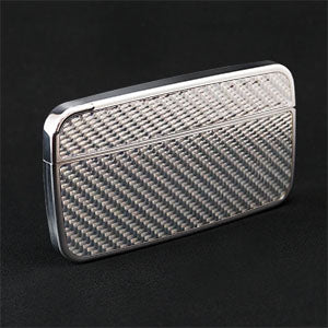 Card Case Cobble+ Shiny Silver x Silver Carbon