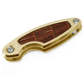 Key Organizer Leaf SP Champagne Gold & Brown Croc-Embossed Leather