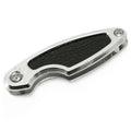 Key Organizer Leaf SP Shiny Silver & Black Leather