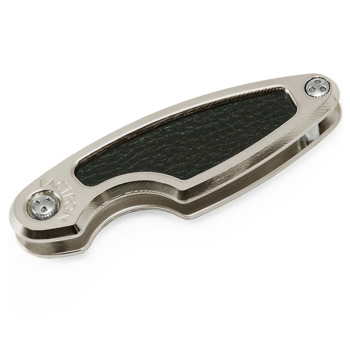 Key Organizer Leaf SP Titanium & Black Leather