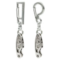 Carabiner K-07 & Key Organizer Leaf Shiny Silver Set